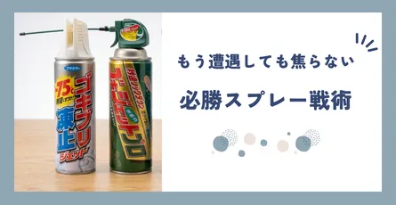 【レビュー】対虫スプレーの最終解 - ゴキジェットと冷却スプレーの2本持ちが最強な理由