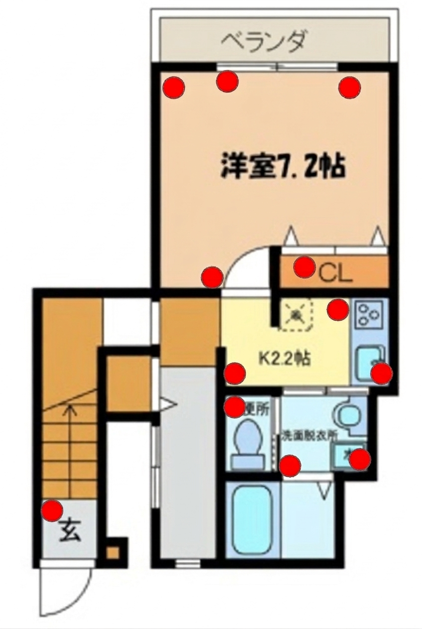 ブラックキャップの設置場所マップ
